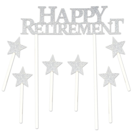 Happy Retirement Cake Topper, 1 Count
