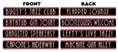 Gangster Street Sign Cutouts, 4 Pack