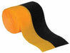 Black & Golden Yellow Crepe Streamer, 2½ Inches Wide