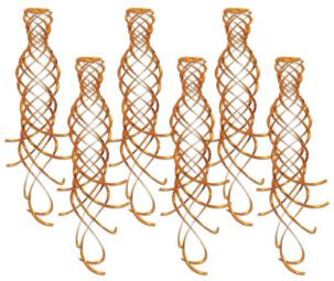 SHIMMERING WHIRLS 6/PKG 20" ORANGE