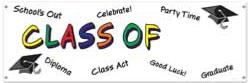 CLASS OF "YEAR" BANNER 5' X 21"