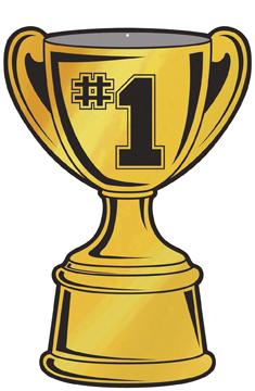 16-Inch Foil Trophy Cup Cutout
