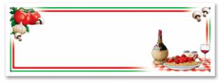 Italian Night Sign Banner, 5 ft x 21 in