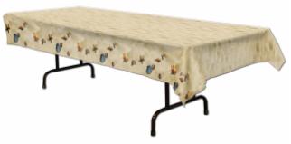 Beach Plastic Table Cover, 54 x 108 Inches