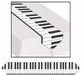 Printed Piano Keyboard Table Runner