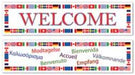 INTERNATIONAL 5' WELCOME BANNERS 2/PK