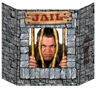 Western Jail Photo Prop