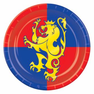 Medieval 9-Inch Party Plates, 8-Pack
