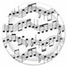 MUSICAL NOTE PLATES 8/PK 7"