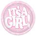 It's a Girl 7-Inch Party Plates, 8 Count