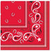 BANDANA BEVERAGE NAPKINS 2PLY 16/PK