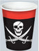 PIRATE BEVERAGE CUPS 8OZ 8/PK HOT & COLD