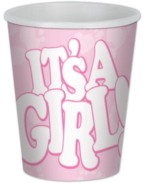 IT'S A GIRL BEVERAGE CUPS MIN 3