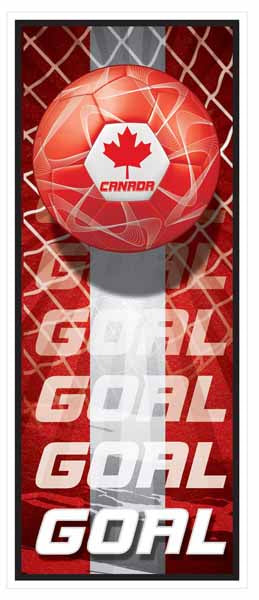 Canada Soccer Door Cover, 6 ft x 30 in
