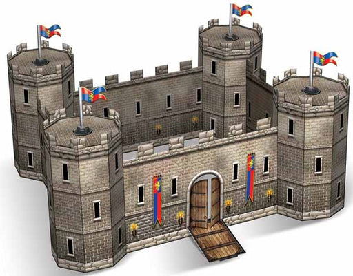 Centre de table château en 3D, 36,8 x 45,7 cm