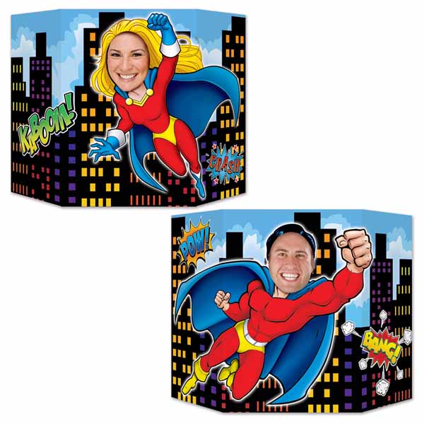 Double-Sided Hero Photo Prop, 1 Count