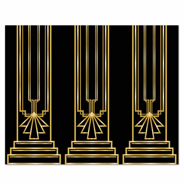 Great 20's Insta-Theme Party Backdrop, 1 Count