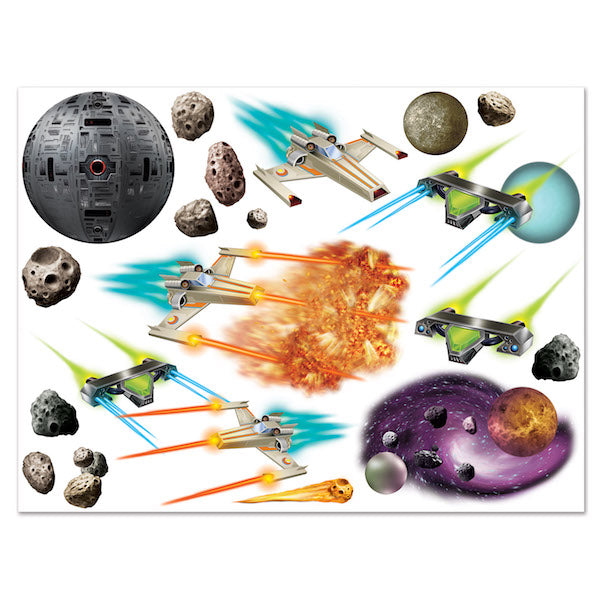 Galaxy Insta-Theme Party Props, 19 Count