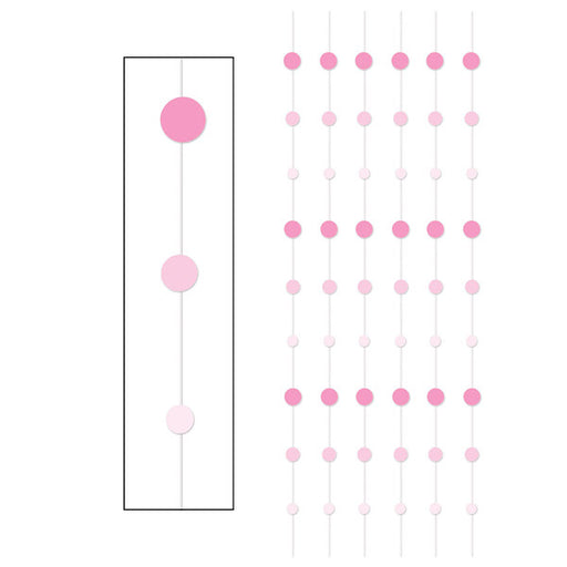 Pink Dot Stringers, 6 Pack