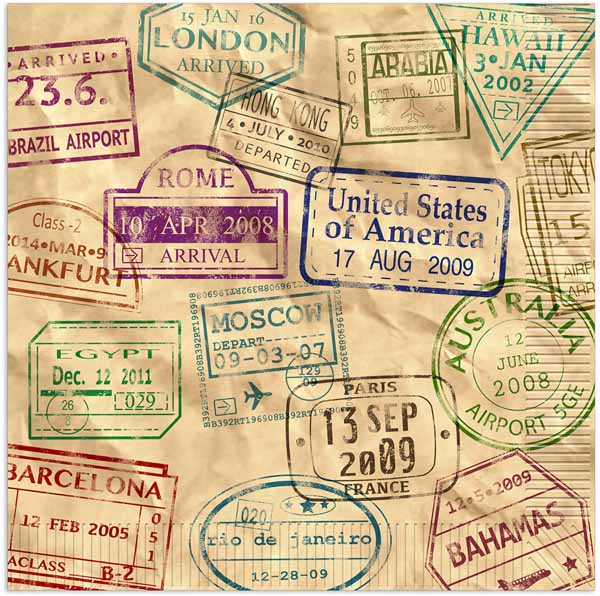 Around the World Luncheon Napkins