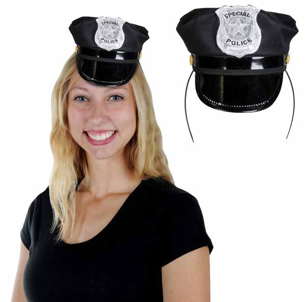 Police Hat Headband, One Size