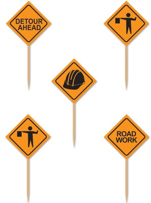 CONSTRUCTION SIGN 2.5" PICKS 50/PKG