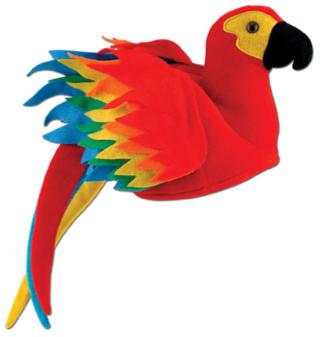 Tropical Parrot Party Hat