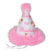 BABY'S FIRST BDAY CONE HAT PINK 1/PK