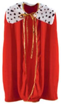 Child's Red King or Queen Costume Robe, 33 Inches