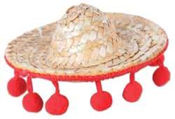 Mini Sombrero Hair Clip, 3.25 Inches