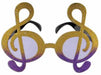 Glittered G Clef Fanci-Frames Novelty Glasses