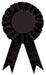 Black Rosette Award Ribbon, 1 Pack