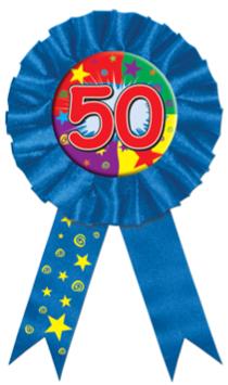 Number 50 Rosette Award Ribbon, 1 Count