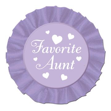 Favorite Aunt Satin Button