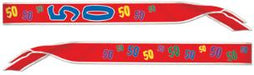 Age 50 Satin Birthday Sash