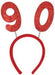 Red Glittered 90th Birthday Bopper Headband