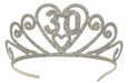 Glittered Metal 30th Birthday Tiara
