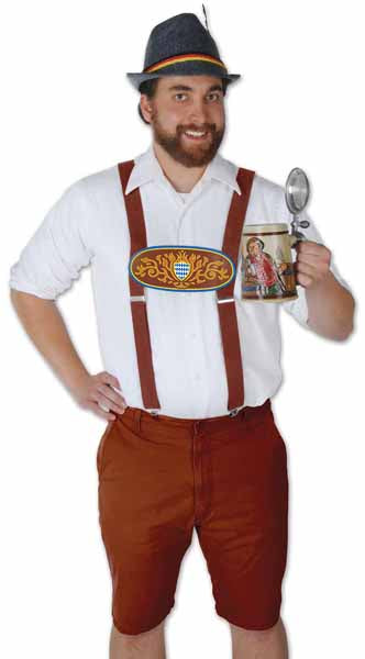 BAVARIAN SUSPENDERS ONE SIZE 1/PKG
