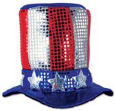Glitz 'N Gleam Uncle Sam Top Hat