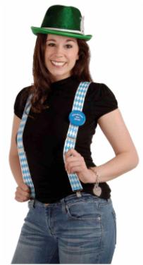 Oktoberfest Suspenders, One Size