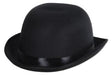 Black Satin Sleek Derby Hat