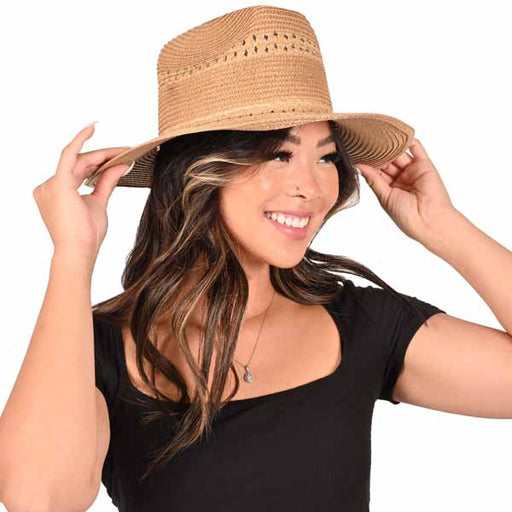 Chapeau de cow-boy en paille style western