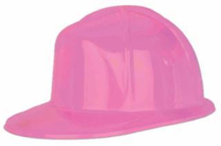 Pink Plastic Construction Helmet