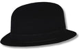 Black Velour Derby Hat