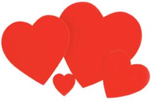 9-Inch Red Heart Cutout
