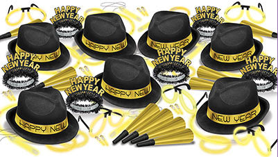 Gold Glow New Year's Party Assortment for 50