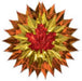 15-Inch Fall Leaf Fan Burst Decoration