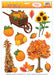 Fall Cling Stickers, 12 per Sheet