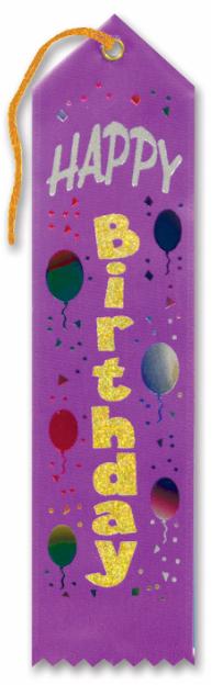 Ruban de récompense Joyeux Anniversaire, 5 x 20 cm