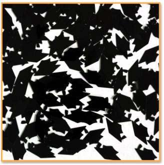 Black Graduation Cap Confetti, 1/5 oz